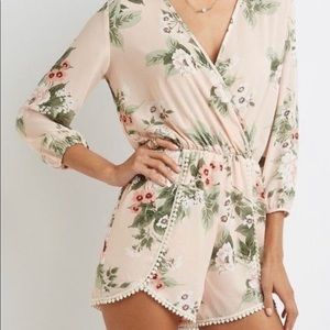Charlotte Russe floral romper
